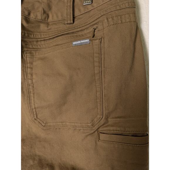 Duluth Trading Co Women DuluthFlex Fire Hose Boot Cut Brown Pants 18x29 Utility - Picture 3 of 12